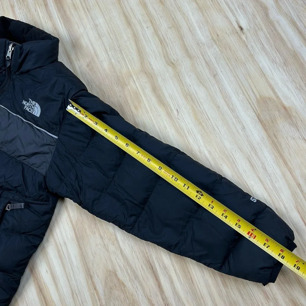 The North Face Boys Down Puffer Jacket Black 550 Fill Winter Coat Kids M (10/12)